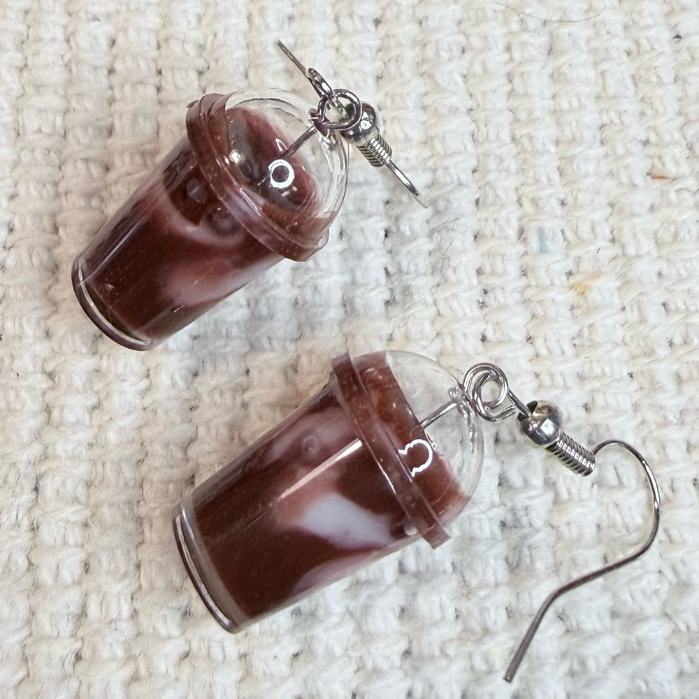 Coffee Drink Novelty Earrings